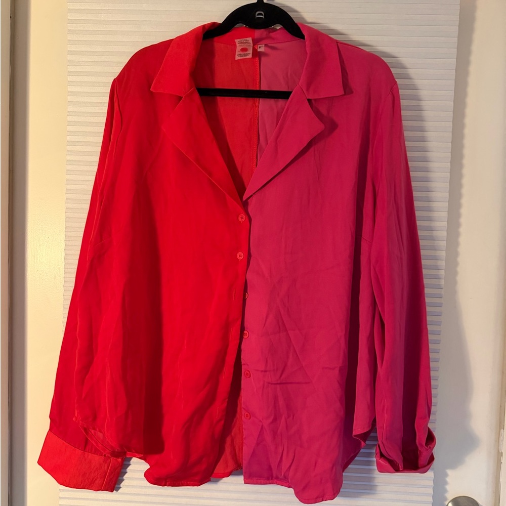 Lulus red and pink pajamas